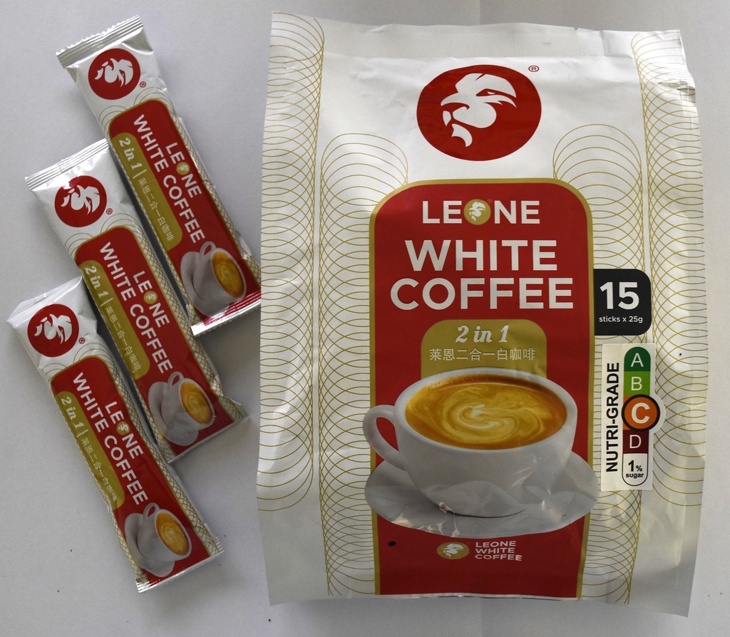 Leone 2 in 1 White Coffee (15s x 25g)