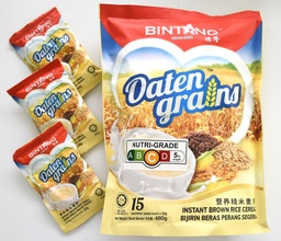 Bintang Oaten Grains Brown Rice Cereal 15s x 32g